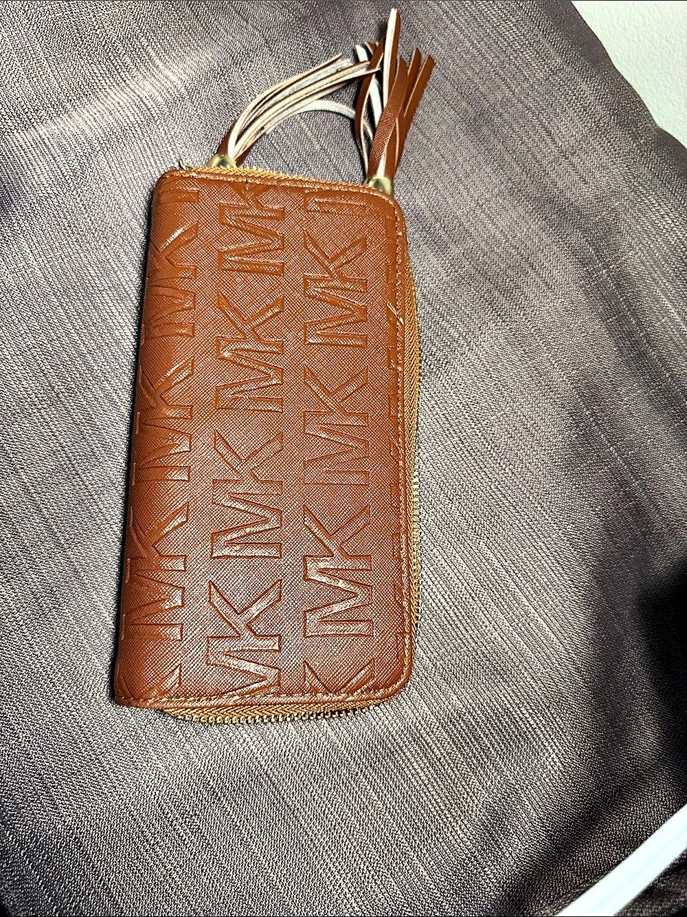 Michael Kors Brown Zip-Around Wallet Like New
